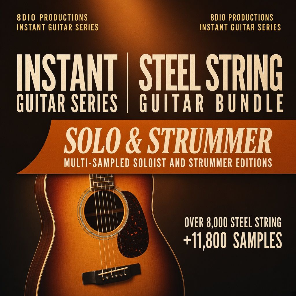 8Dio Steel String Guitar Bundle